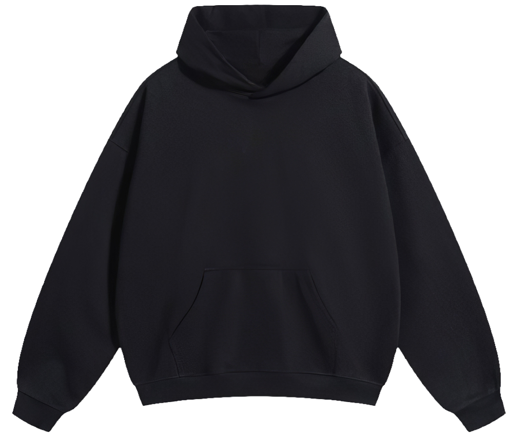 Hoodie Oversize — Negro